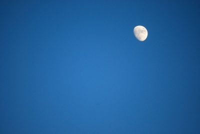 A photo of the moon taken with my Nikon D60 & 70-200mm